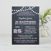 Invitation Lilac Baptême Luminaires de tableau de bord (Debout devant)