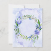 Invitation Lilac Blue Hyacinth Peony Brunch & Bubbly Invitati (Dos)