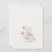 Invitation Lilac Boho Fleur sauvage Fern Foliage Matin après (Dos)