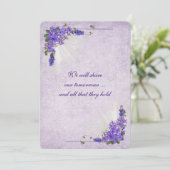 Invitation Lilac Bouquet Mariage (Debout devant)