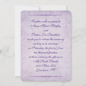 Invitation Lilac Bouquet Mariage (Dos)