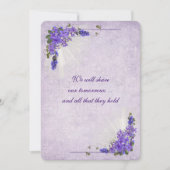 Invitation Lilac Bouquet Mariage (Devant)