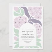 Invitation Lilac Breeze Floral Modern Spring Wedding (Devant)