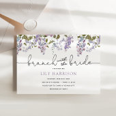 Invitation Lilac Brunch avec l'invitation de la douche de mar