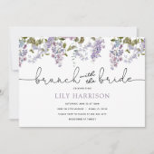 Invitation Lilac Brunch avec l'invitation de la douche de mar (Devant)