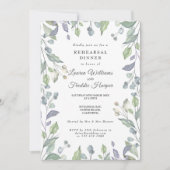 Invitation Lilac Country Aquarelle Floral Rehearer Dîner (Devant)