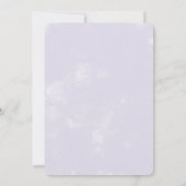 Invitation Lilac Crème de glace Social Bridal Showeuse Invita (Dos)