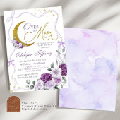 Invitation Lilac De La Bow Violette Sur Le Baby shower De La 