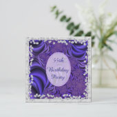 Invitation Lilac & Diamonds 55e anniversaire (Debout devant)