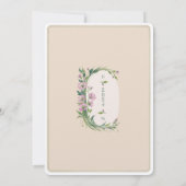 Invitation Lilac Elegance Floral Mariage (Dos)