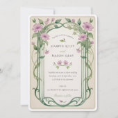 Invitation Lilac Elegance Floral Mariage (Devant)