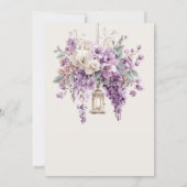 Invitation Lilac Garden Lantern Romance Save the Date (Dos)