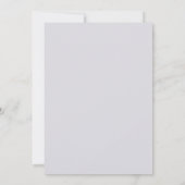 Invitation Lilac gris blanc brillant élégant mariage moderne (Dos)