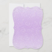 Invitation Lilac Lavender et Silver Princess Quince Anniversa (Dos)