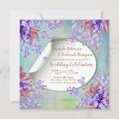 Invitation Lilac Lavender Mariage (Devant)