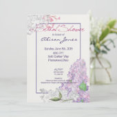 Invitation Lilac Loveliness Fête des mariées (Debout devant)