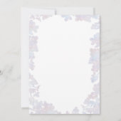 Invitation Lilac Mason Jar | Aquarelle florale Mariage rustiq (Dos)