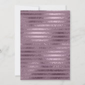 Invitation Lilac Metallic Foil Dix-huitième fête d'anniversai (Dos)