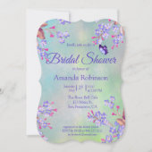 Invitation Lilac Oublie-moi-pas Fête des mariées de fleurs (Devant)