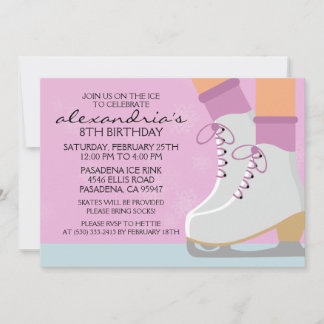 Invitation Lilac Patinage de peau foncée Dentelles Patinage d