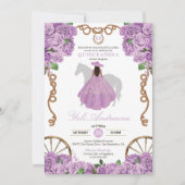 Invitation Lilac Purple Ouest Charro Quince (Devant)