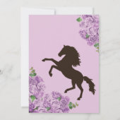 Invitation Lilac Purple Ouest Charro Quince (Dos)
