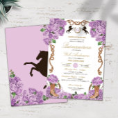 Invitation Lilac Rose Lumière Violet Ranchera Quinceanera
