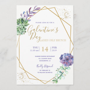 Invitation Lilac succombe à l'invitation de la Saint-Galentin