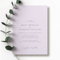 Lilac violet clair | Élégant Mariage Lavender