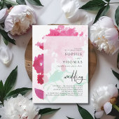 Invitation Lilacs doux mariage élégant