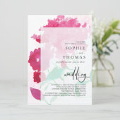 Invitation Lilacs doux mariage élégant (Debout devant)