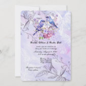 Invitation Lilacs et Bluebirds (Devant)