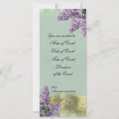 Invitation Lilas au printemps (Dos)
