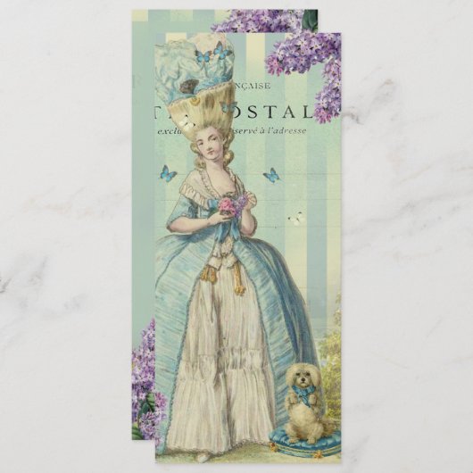 Invitation Lilas au printemps (Devant / Derrière)