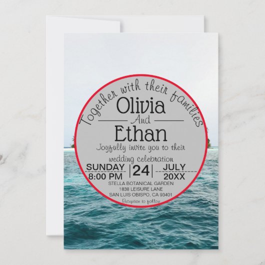 Invitation l'île balnéaire nature (Devant)