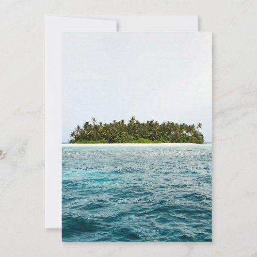 Invitation l'île balnéaire nature (Dos)