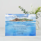 Invitation L'île tropicale de plage (Debout devant)