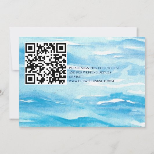 Invitation L'île tropicale de plage (Dos)