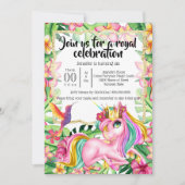 Invitation L'île tropicale des bois de la princesse magique u (Devant)