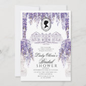 Invitation Lilial de l'ère Régence Fête de mariage (Devant)