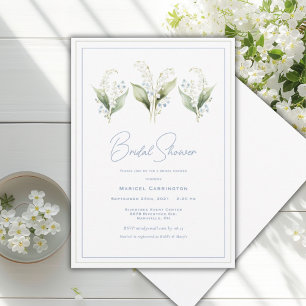Invitation Lilies de la vallée Fête de mariage moderne