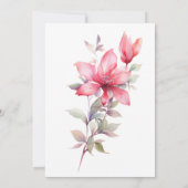 Invitation Lilies Mariage (Dos)