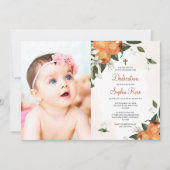 Invitation Lilies & Orange Floral (Devant)