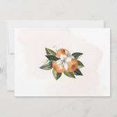 Invitation Lilies & Orange Floral (Dos)