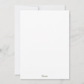 Invitation Lilium blanc (Dos)