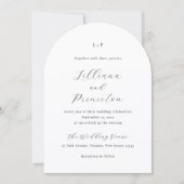 Invitation Lilliana Elegant Mariage moderne (Devant)
