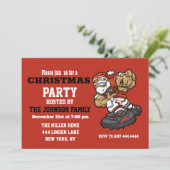 Invitation L'Illustration de Santa Claus Playing (Debout devant)