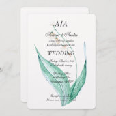 Invitation Lilly du Mariage de la Vallée (Devant / Derrière)