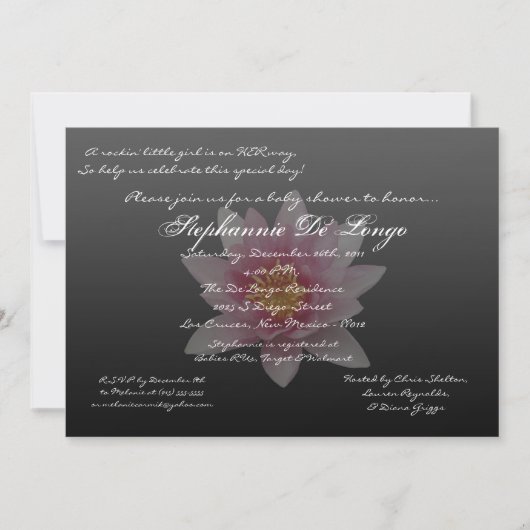 Invitation Lily 5x7 (Devant)