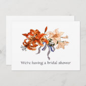 Invitation Lily Bouquet Wedding shower de mariage (Devant / Derrière)